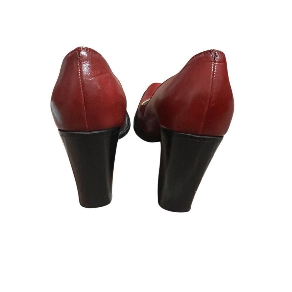 Y2K Miu Miu chunky block heel round toe pump - image 4